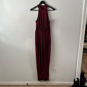 VENUS Burgundy Maxi Dress
